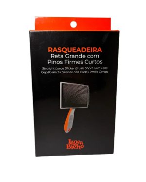 Rasqueadeira Reta Grande Pinos Firmes Lança Bicho