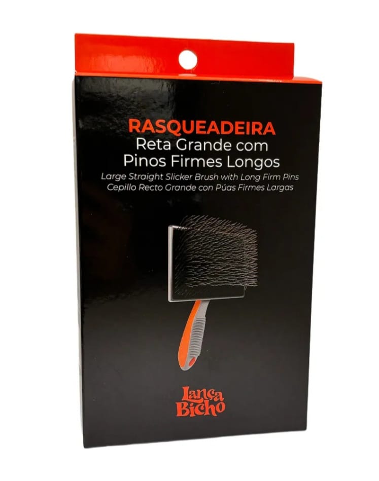 Rasqueadeira Reta Grande Pinos Firmes e Longos Lança Bicho